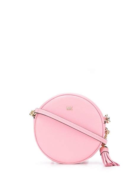 pink cross body bag michael kors oval round|Michael Kors pink tote bag.